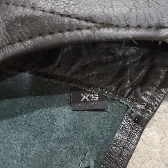 Genuine Leather Riding Biker Chaps by M M Leathers in Black Size XS - Picture 12 of 14